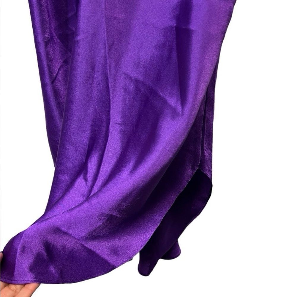 Vintage VS Gold Label Purple Embroidered Floral Lace Chemise Nightgown Slip - Picture 5 of 12